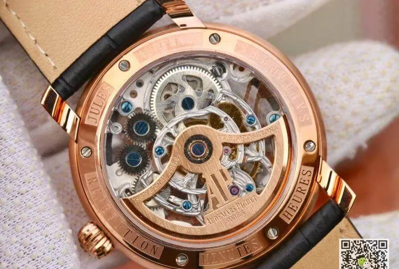 Audemars Piguet JULES 26357PT.ZZ.D028CR.01 1:1 Best Edition Replica Watch Swiss Tourbillon Black Leather Strap